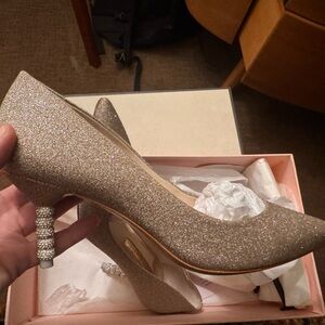 Sophia Webster Glittering Gold Heels